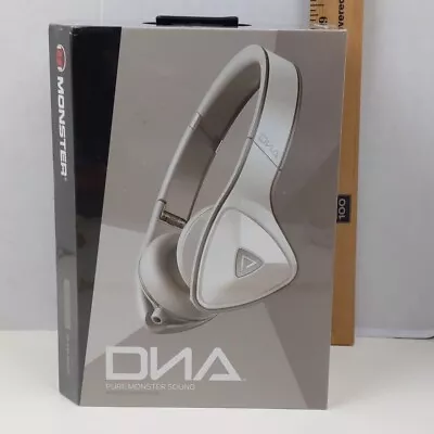 Monster DNA Headphones Wired White Gray Noise Isolation In-Line Controls IPhone  • $100