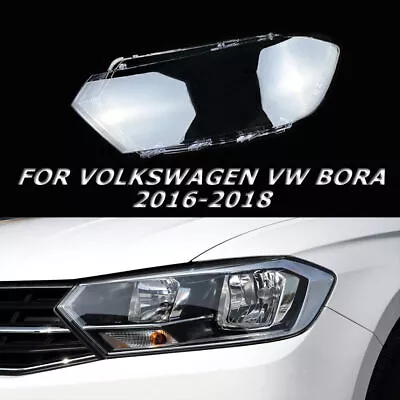 Left For VW Bora 2016 2017 2018 Headlight Lens Headlamp Cover Clear Shell • $50.13