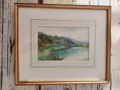 £45 • Buy 1940s Mid 20th Century Watercolour Possibly River Wye Chepstow Area