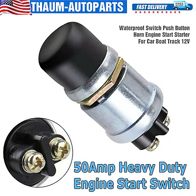 Waterproof Switch For Car Boat Track Push Button Horn Engine Start Starter 12V • $3.58