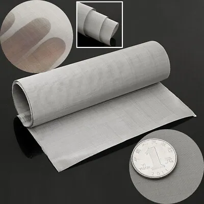 £6.67 • Buy 100 Micron Mesh Stainless Steel Woven Wire Cloth Screen Filter Sheet 12'' X 35 
