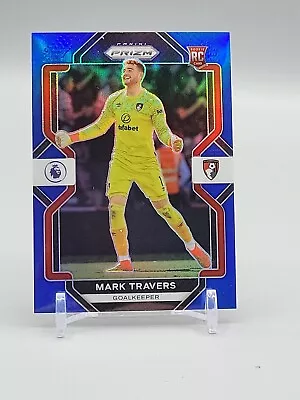 2022-23 Panini Prizm Premier League Blue Prizm /175 Mark Travers #214 Rookie RC • $4.95