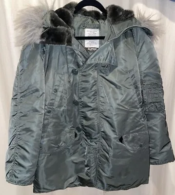Alpha Industries Parka Extreme Cold Weather N-3B (N) Jacket Sage Green Med (lg) • $150