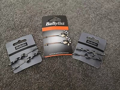 Job Lot 3 Pairs BABYLISS Hair Slides / Grips Prom / Wedding Party Updo • £1.99