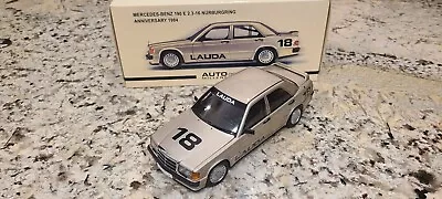 AUTOart 1/18 Mercedes Benz 190E 1984 LAUDA #18 Nurburgring DIECAST CAR MODEL  • $369.99