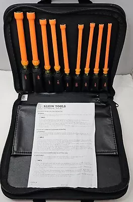 Klein Tools 1000 Volt Insulated 9 Pc. Nutdriver Set 3/16 To 5/8 In P/N 33523 • $249.99