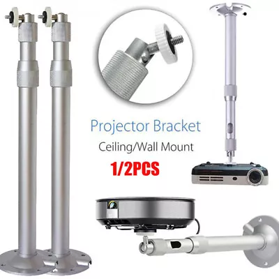 $27.58 • Buy 2PCS Universal Projector Ceiling Wall Mount Bracket Stand Holder Tilt Extendable