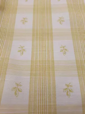 1 Yard Martha Stewart Home Yellow Striped Drapery Upholstery Fabric 58  Wide • $18