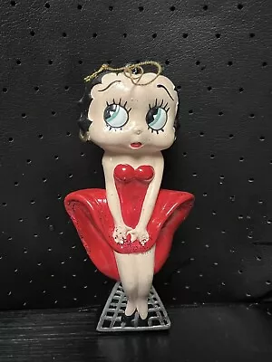 Betty Boop Christmas Ornament 1998 Red Dress Marilyn Monroe Subway Vent Pose • $10