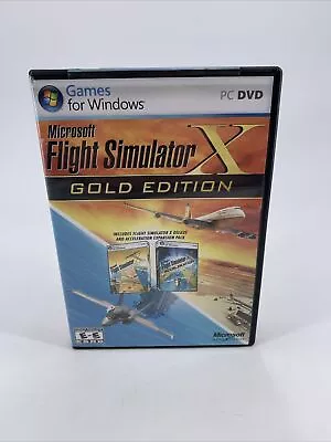 Microsoft Flight Simulator X Gold Edition PC Product Key Manual 2008 CIB • $13.95