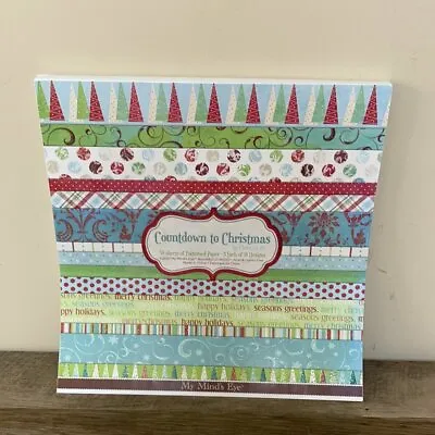 NEW My Mind’s Eye COUNTDOWN TO CHRISTMAS 54 Sheet 18 Designs 12  X 12  Scrapbook • $9.09