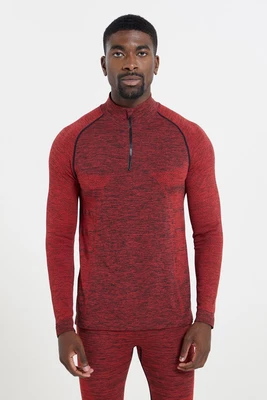 £24.99 • Buy Mountain Warehouse Slalom Men's Seamless Base Layer Top Stretchy Zip Neck Top
