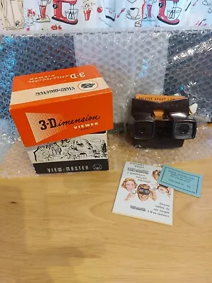 Vintage Sawyer's  Boxed VIEWMASTER Viewer View Master Model E & Nice Pamphlets • $5.58