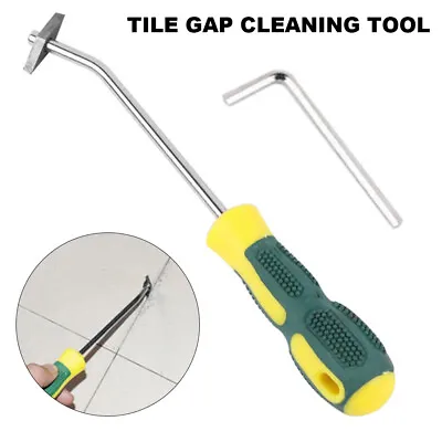 £5.37 • Buy Handheld Floor Grout Remover Steel Wall Tile Seam Cleaning Removal Tool  GR1