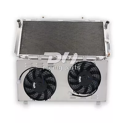 Aluminum Radiator 2Row+Shroud+Fans For Toyota MR2 91-95 Base/Turbo Coupe L4 2.0L • $129.89