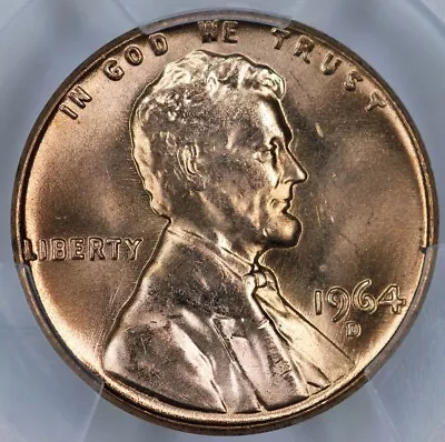 1964-D PCGS MS65RD Lincoln Cent 42198765 • $18