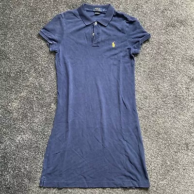 Polo Ralph Lauren Navy Blue Ladies Tennis Dress The Mesh Mini S • £19