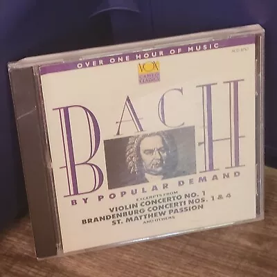 Bach By Popular Demand Violin Concerto Brandenburg St. Matthew Passion Classical • $5.78