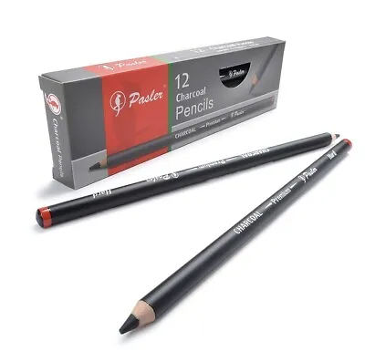Pasler® Charcoal Drawing Pencils Drawing Sketching Shading Set Of 12 • £7.95