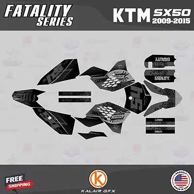 Graphics Kit For KTM 50SX (2009-2015) MINI ADVENTURE PRO SR JR FATALITY-smoke • $96.99