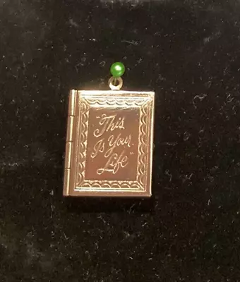 Vintage  This Is Your Life  Picture Locket - Gold Tone • $8.99