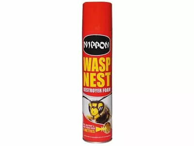 3x Nippon Wasp Nest Destroyer Foam Killer Spray Covers 3 Metres 300ml  • £16.99