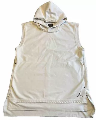 Jordan Jumpman Sleeveless Pullover Hoodie Sweatshirt Men Size XL Beige • $27.50