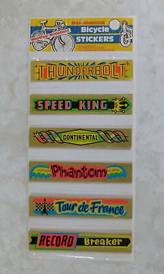 Rare Vintage Bicycle Stickers . Huge Lot Of 68 X Old 1970s Bike Stickers  • $250