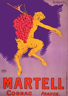 Martell Cognac French Decorative Ad Poster. Home Graphic Art Design. 4084 • $45