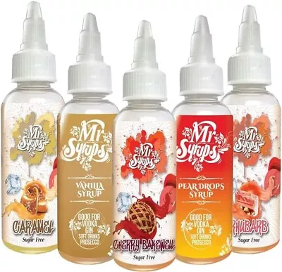 Mr Syrups Combo Pack Of 5 Flavoured Syrup For Cocktails Mocktails - 60ml Bottle • £16.90