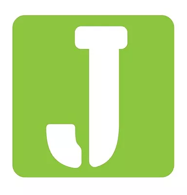 Letter “J” STENCIL Box Initial Vinyl Car Decal Window Sticker Monogram Lettering • $9.99