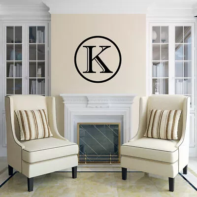 Contemporary Monogram Wall Decal - Custom Personalized Name Family Vinyl Art • $6