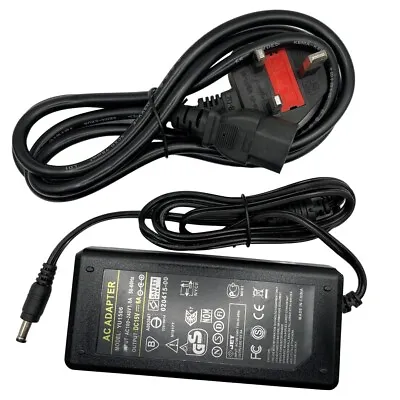 AC DC 15V 6A 90W Adapter Charger Power Supply 5.5mm*2.1mm (2.5mm) DC Jack. • £15.98