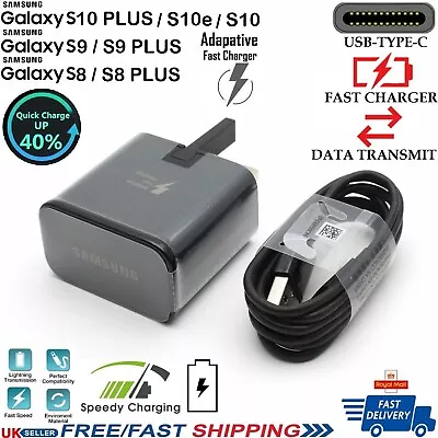 Android Fast Charger Cable For Samsung Galaxy S8 S9 S10+Note 10 Type C USB-C LOT • £7.99