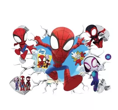 Marvel Spidey 3d Vinyl Wall Sticker Kids Bedroom Decor Superhero's • £7.99