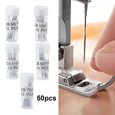 50X Sewing Machine Needles For Singer Brother Toyota Janome Universal Household • £4.59