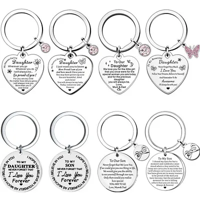 Gifts For Son Daughter Metal Keyring Poem Birthday Christmas Gift From Mum Dad • £4.99