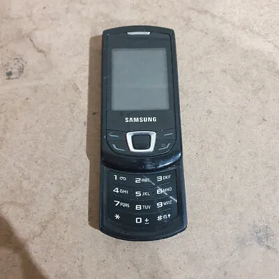 Samsung GT-E2550 Monte Slider Black 1.3MP 2.0  LCD Mobile Phone For Parts • £14.39
