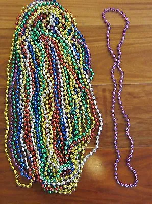 5 Mardi Gras Beads Necklaces Motorcycle Bike Rally Throw Bead Birthday Party • $5.75