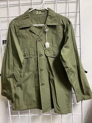 Original Vietnam War OG107 First Pattern Exposed Buttons Jungle Blouse Jacket L • $125