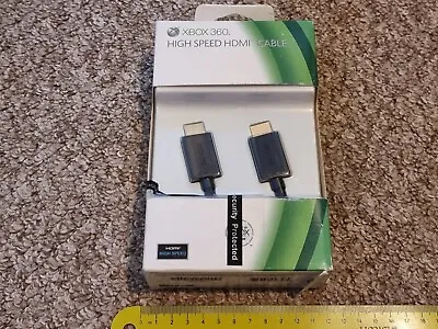 MICROSOFT XBOX 360 SLIM OFFICIAL HIGH SPEED HDMI CABLE BRAND NEW Genuine TV Lead • £37.99