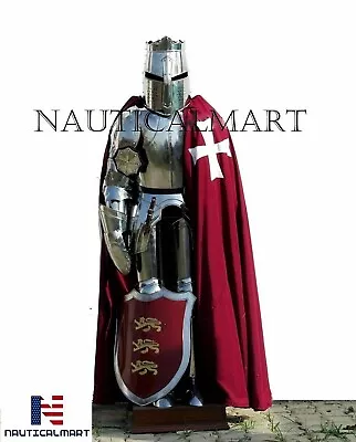 Medieval Wearable Costume Suit Of Armor Knight Crusader Gothic Full Body Armour • $519.99