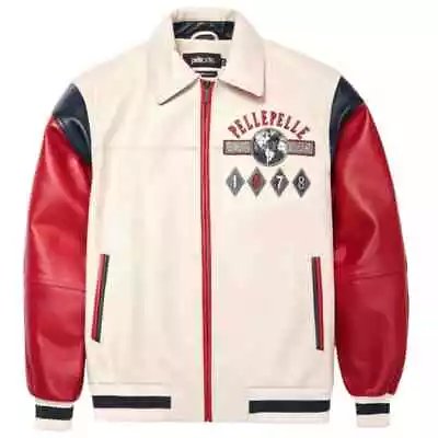 Pelle Pelle American Bruiser White Plush Leather Jacket - 100% Leather Jacket • $150