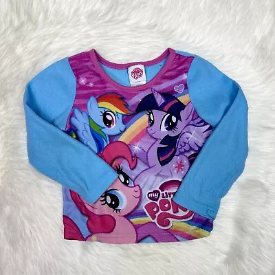 My Little Pony Little Girl’s Pink Blue Cartoon Multicolored Printed Sweatshirt • £8.43