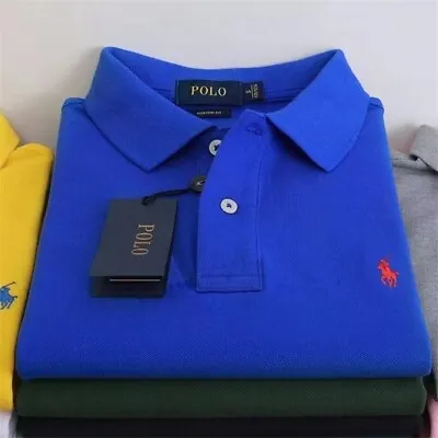Polo Ralph Lauren Men Custom Fit Mesh Polo Shirt Pony Logo New S M L XL 2XL • $39.99