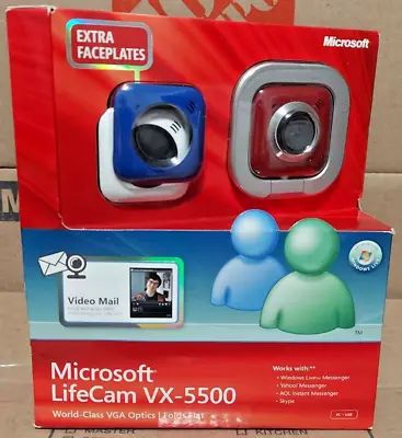 Brand NEW Microsoft Lifecam Vx-5500 Web Camera Sealed Genuine. • $20