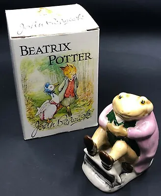 Vintage 1974 Beatrix Potter Figurine Mr. Jackson Frog BP3C Brown Boots With Box • $19.95