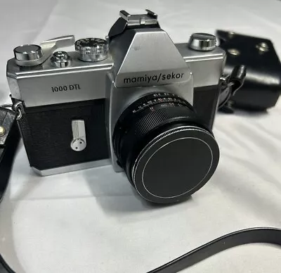 Mamiya/sekor 1000 Dtl W/mamiya/sekor SX 55mm F1.4 Vintage 35mm Film Camera • $64