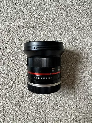 SAMYANG 12mm F2 PRIME LENS - SONY E Mount Wide  • £90