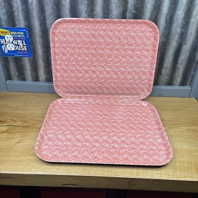 VTG Lot Of 2 Bolta Serving Lunch Cafeteria Tray 18”x14” Melamine Melmac #454 MCM • $69.95